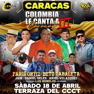 Colombia le canta a Caracas III